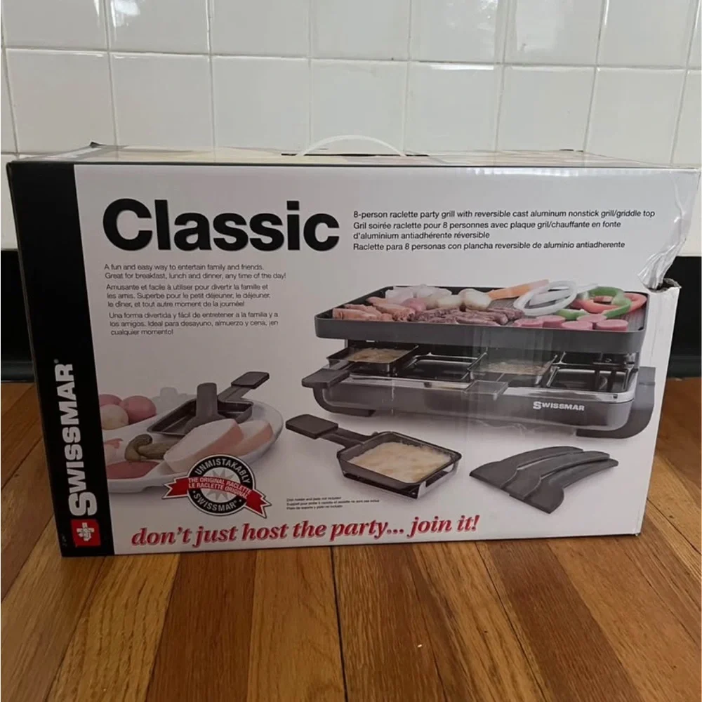 Swissmar Classic Raclette Grill & Recipe Book